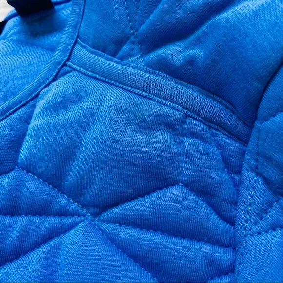 Lands’ End Bright Blue Quilted Insulated Jacket Snaps Barn Jacket - Picture 12 of 14